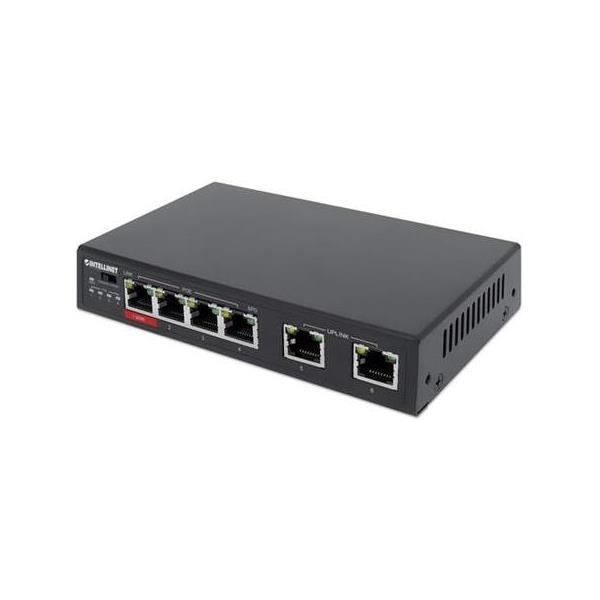 Intellinet Switch 6-Port Gbps Ethernet PoE, 60w, 561686