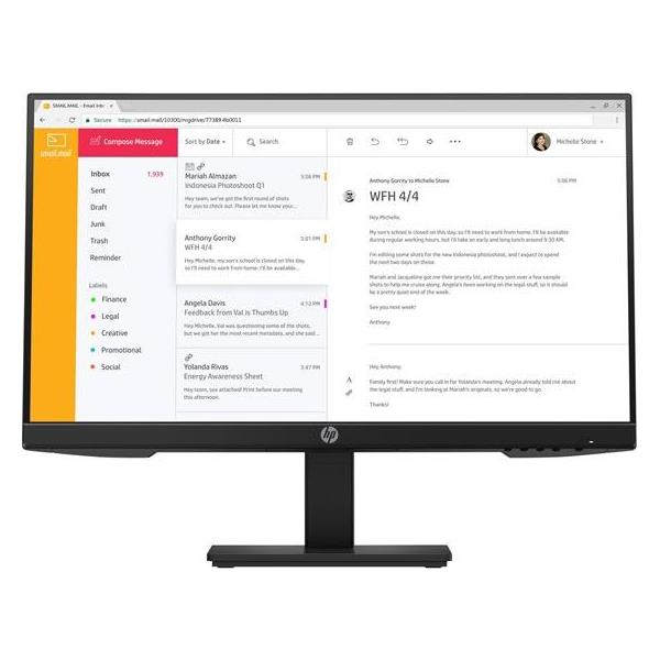 HP P24 G4 23.8inch Monitor IPS FHD, 1A7E5AA