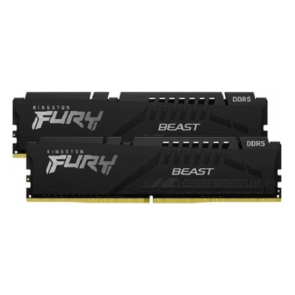 Kingston DDR5 16GB 5200 MHz, (2x8GB) FURY Beast, KF552C40BBK2-16