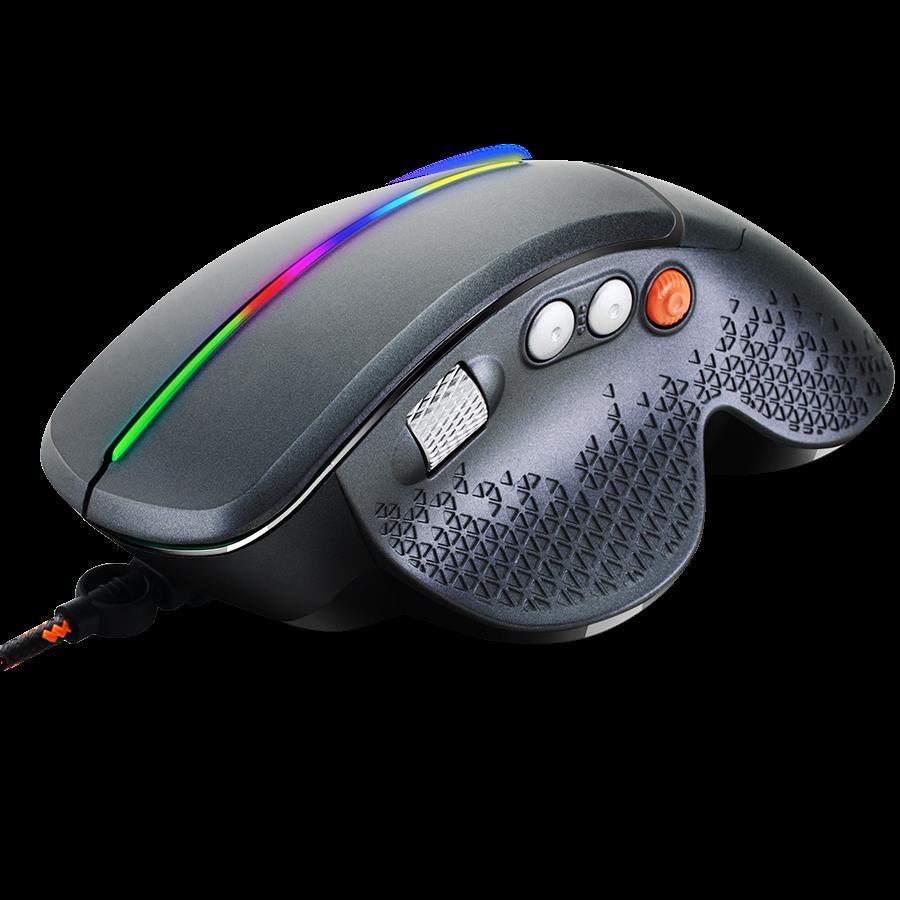 CANYON Apstar GM-12 Wired High-end Gaming Mouse with 6 programmable buttons, sunplus optical sensor, 6 levels of DPI and up to 6400, 2 million times key life, 1.65m Braided USB cable, CND-SGM12RGB - Slika 3