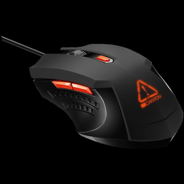 CANYON Star Raider GM-1 Optical Gaming Mouse with 6 programmable buttons, Pixart optical sensor, 4 levels of DPI and up to 3200, 3 million times key life, 1.65m PVC USB cable, CND-SGM01RGB - Slika 2