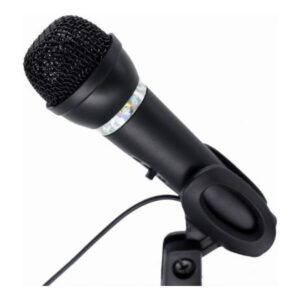 Gembird Condenser microphone with desk-stand, black