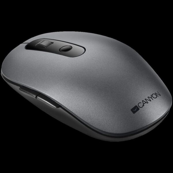 CANYON Canyon 2 in 1 Wireless optical mouse with 6 buttons, DPI 800/1000/1200/1500, 2 mode(BT/ 2.4GHz), Battery AA*1pcs, Grey, 65.4*112.25*32.3mm, 0.092kg, CNS-CMSW09DG - Slika 2