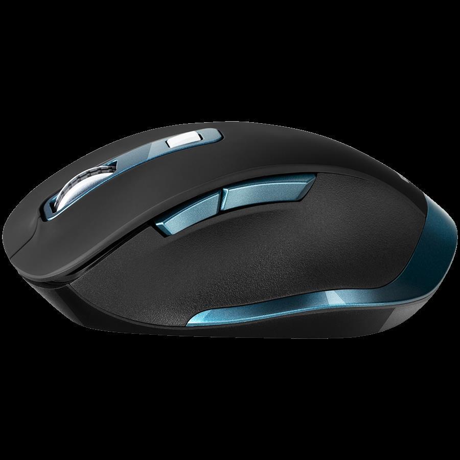 CANYON MW-14 2.4Ghz Wireless mouse, with 6 buttons,DPI 800/1200/1600/2000/2400,Battery:AAA*2 pcs , Black-blue 119.6*81.1*43.3mm86.8g, CNS-CMSW14DG - Slika 2