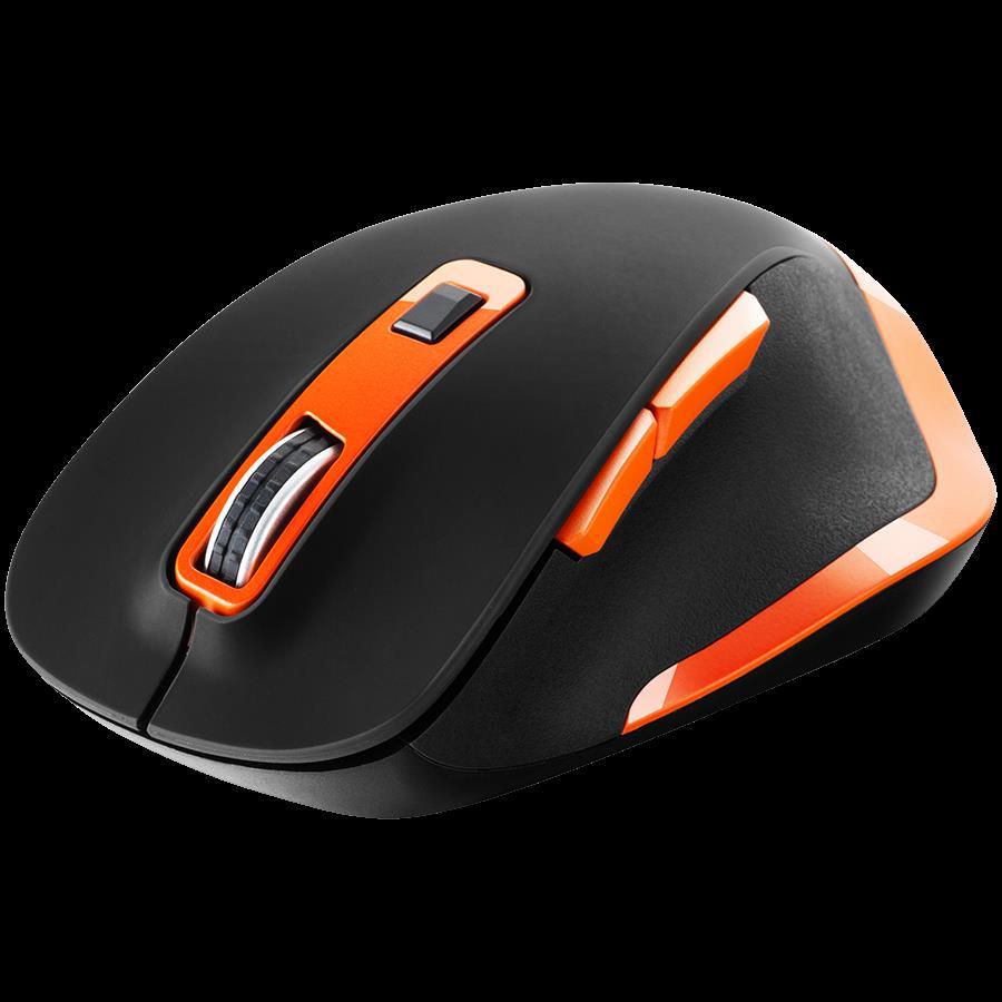 CANYON MW-14 2.4Ghz Wireless mouse, with 6 buttons,DPI 800/1200/1600/2000/2400,Battery:AAA*2 pcs , Black-Orange119.6*81.1*43.3mm86.8g, CNS-CMSW14BO - Slika 5