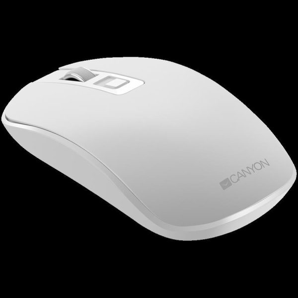 CANYON MW-18 2.4GHz Wireless Rechargeable Mouse with Pixart sensor, 4keys, Silent switch for right/left keys,DPI: 800/1200/1600, Max. usage 50 hours for one time full charged, CNS-CMSW18PW - Slika 3