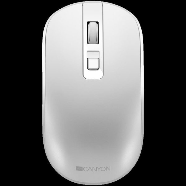 CANYON MW-18 2.4GHz Wireless Rechargeable Mouse with Pixart sensor, 4keys, Silent switch for right/left keys,DPI: 800/1200/1600, Max. usage 50 hours for one time full charged, CNS-CMSW18PW