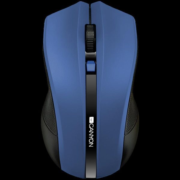 CANYON MW-5 2.4GHz wireless Optical Mouse with 4 buttons, DPI 800/1200/1600, Blue, 122*69*40mm, 0.067kg, CNE-CMSW05BL
