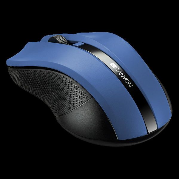 CANYON MW-5 2.4GHz wireless Optical Mouse with 4 buttons, DPI 800/1200/1600, Blue, 122*69*40mm, 0.067kg, CNE-CMSW05BL - Slika 3