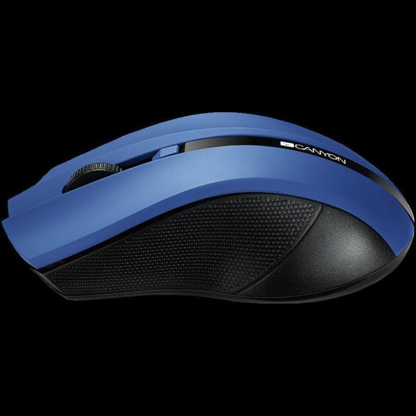 CANYON MW-5 2.4GHz wireless Optical Mouse with 4 buttons, DPI 800/1200/1600, Blue, 122*69*40mm, 0.067kg, CNE-CMSW05BL - Slika 4