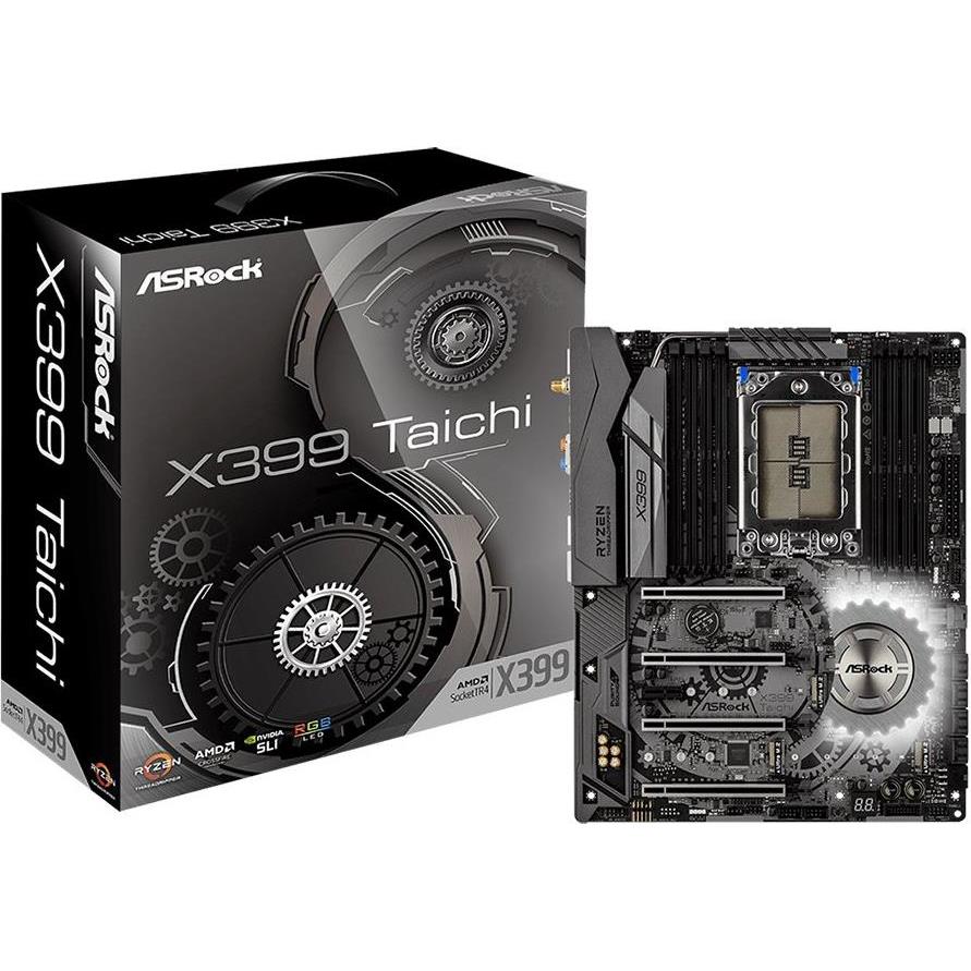 ASROCK Main Board Desktop, Fatal1ty X399 Professional Gaming, Socket TR4, AMD X399, 8x DDR4, PCI-e 4x 3.0 x 16, 8x SATA III, 3x Ultra M.2, 10Gb LAN, 802.11ac module, USB, ATX, 90-MXB5Q0-A0UAYZ - Slika 3