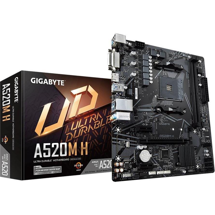 Gigabyte A520M H ( AMD A520, 2xDDR4, DVI-D/ HDMI, 1xPCI x16, 2xPCI x1, 1xM.2, 4xSATA, mATX, A520M_H - Slika 2