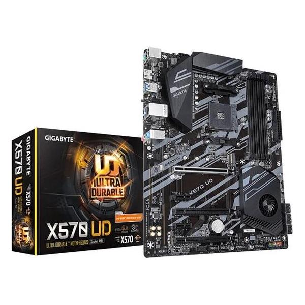 GIGABYTE MB X570 AM4 4 x DDR4 1 x PCI Express x16 3 x M.2 6 x SATA 1 x HDMI port ATX Form Factor; 30.5cm x 24.4cm., X570S UD 1.0