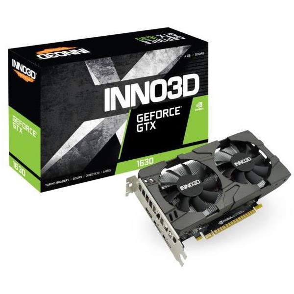 INNO3D GeForce GTX 1630 TWIN X2 OC, 4GB GDDR6, N16302-04D6X1177