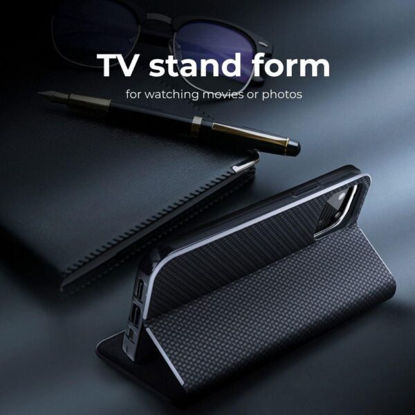 Torbica LUNA Book Carbon for XIAOMI Redmi 10 / 10 2022 black - Slika 2