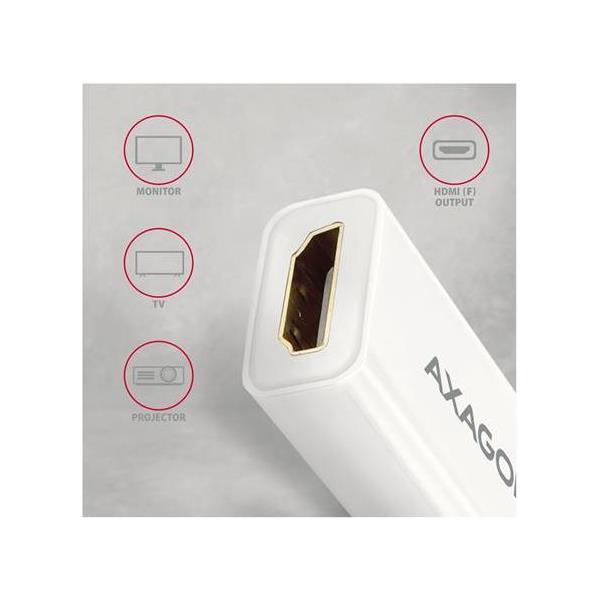 CC MiniDisplayPort -> HDMI, 0,15m, Bijeli, 4K@30Hz, RVDM-HI14N - Slika 3