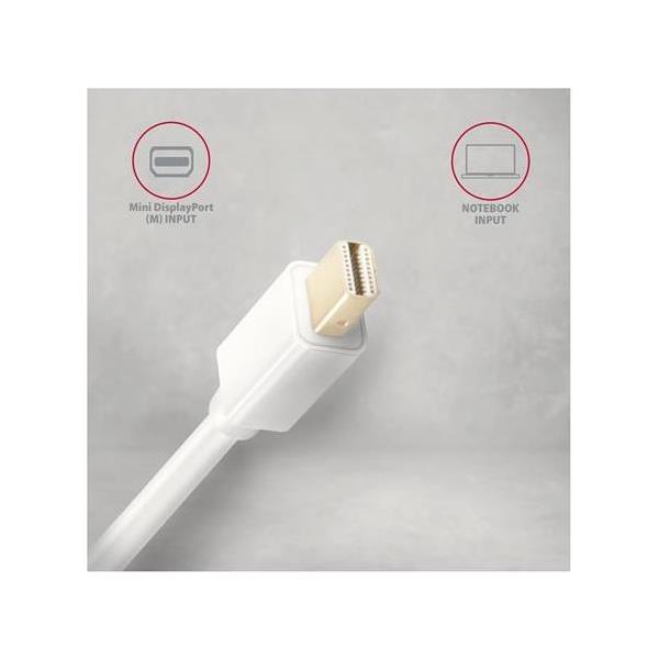 CC MiniDisplayPort -> HDMI, 0,15m, Bijeli, 4K@30Hz, RVDM-HI14N - Slika 4