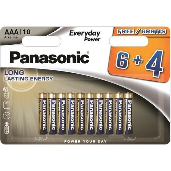 PANASONIC baterije LR03EPS/10BW 6+4F Alkal. Everyday Power - Slika 2
