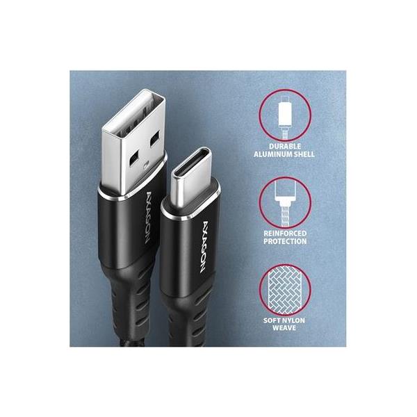 CC USB CM 2.0 USB CM, 1,0 m, Crna, HQ, BUCM-CM10AB