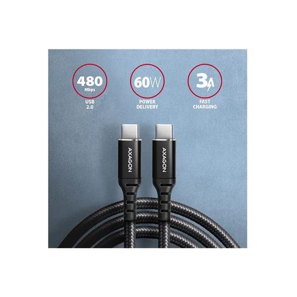 CC USB CM 2.0 USB CM, 1,0 m, Crna, HQ, BUCM-CM10AB - Slika 3