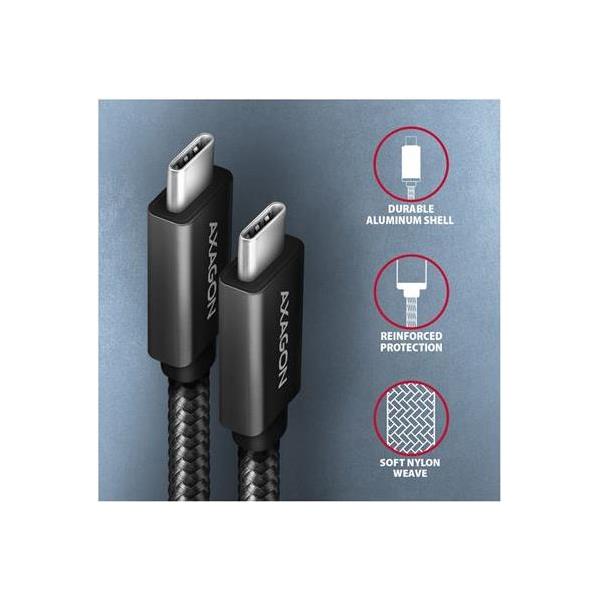 CC USB CM 2.0  USB CM, 2,0 m, Crna, HQ, BUCM-CM20AB