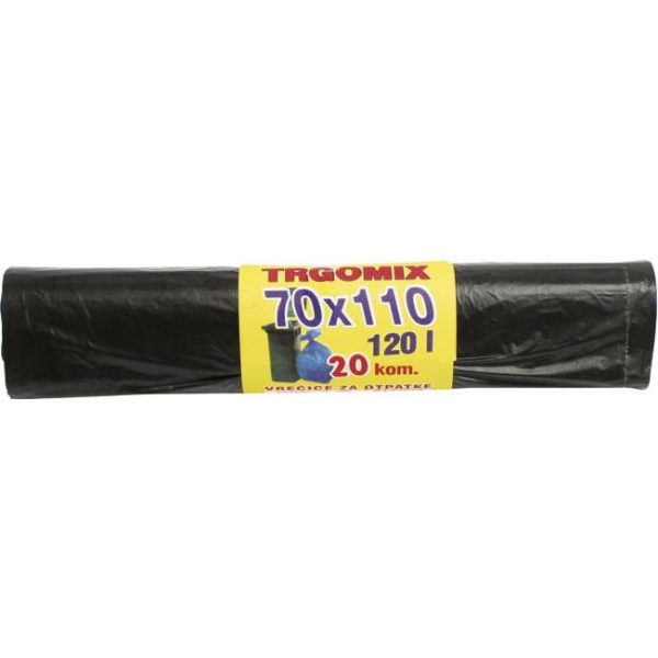 Vreća za smeće 120L 70x110cm HD pk20 Trgomix