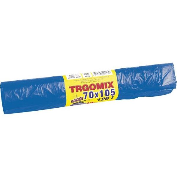 Vreća za smeće 120L 70x105cm(vrpca) HD pk10 Trgomix