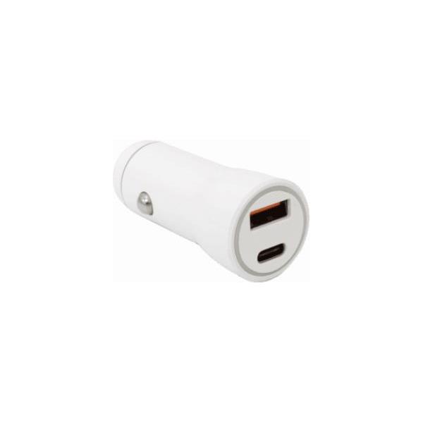 USB AUTO PUNJAČ SBOX CC-095 / 2 ULAZA - 20 W Bijeli