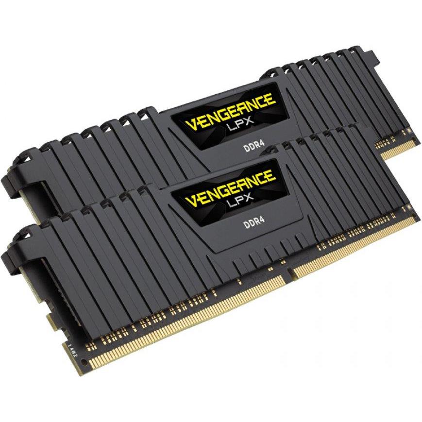Corsair 16GB (2 x 8GB) DDR4 DRAM 3200MHz C16-18-18-36 Vengeance LPX Memory Kit - Black, CMK16GX4M2B3200C16