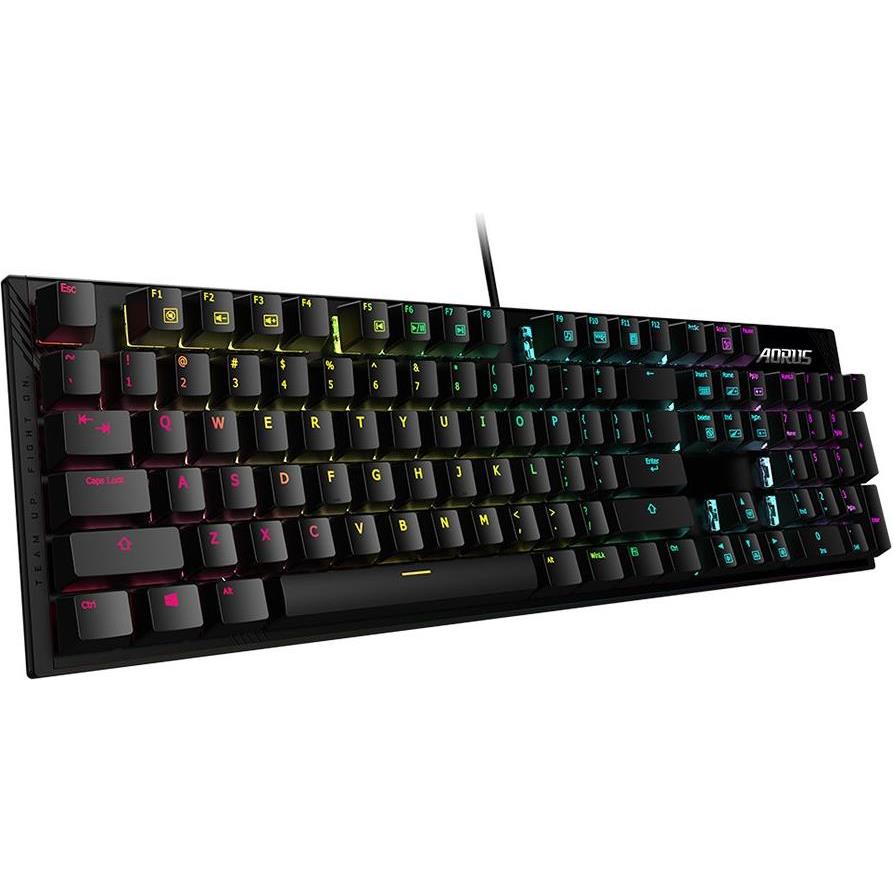 GIGABYTE AORUS K1 RGB Mechanical Gaming Keyboard - Cherry MX Red, US layout, GK-AORUS_K1