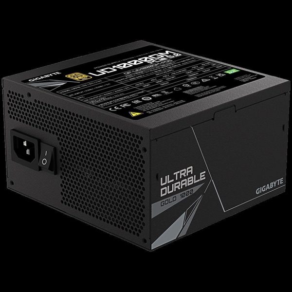 GIGABYTE UD1000GM Power Supply 1000W, PCIe Gen5 16Pin x 1 600W, Modular, 80 PLUS Gold, Japanese capacitors, 120mm smart control fan, EU plug, GP-UD1000GM PG5 - Slika 5