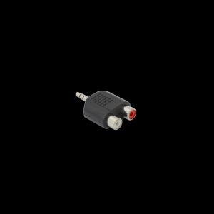 ADAPTER 3.5 mm Muški -> 2 X RCA Ženski, AD.3,5M-2RCAF