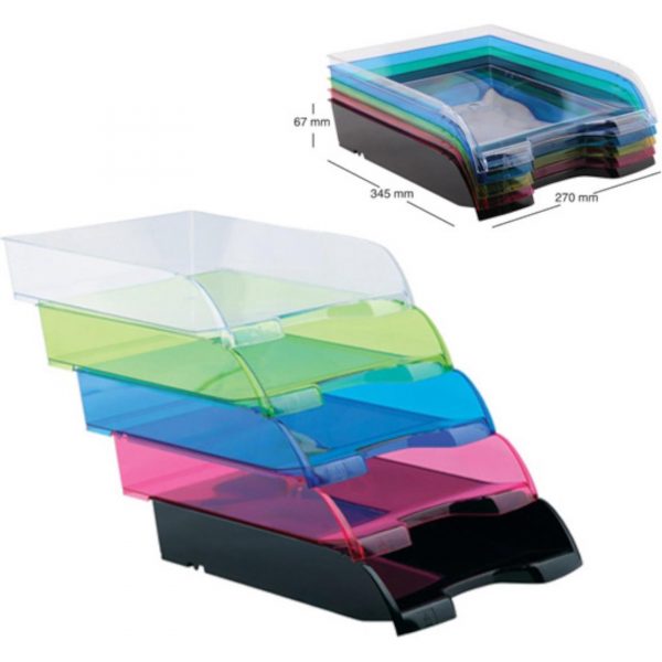 Ladica za spise Ark PVC prozirna svijetlo zelena 550, 550 IMAC GREEN