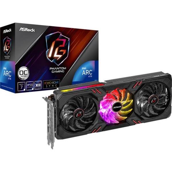 Asrock Intel Arc A770 Phantom Gaming D 8GB OC, 8GB GDDR6, A770 PGD 8GO