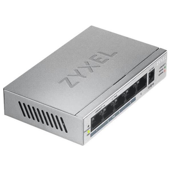 ZYXEL GS1005-HP 5-Port GbE Unmanaged PoE, GS1005HP-EU0101F