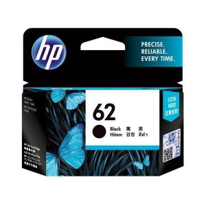 HP 62 Black Original Ink Cartridge, C2P04AE