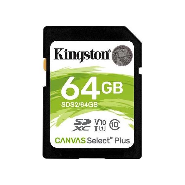 KINGSTON 64GB SDXC Canvas Select Plus, SDS2/64GB