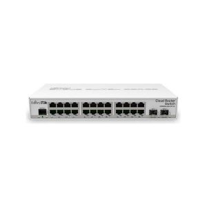 MikroTik SwOS RouterOS 24xGbE 2xSFP cage, desktop, CRS326-24G-2S+IN