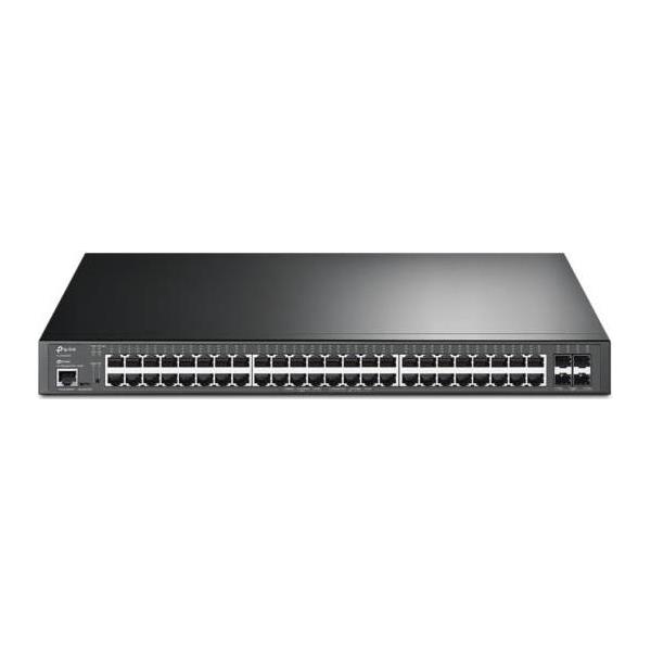 TP-Link JetStream 48-Port Gigabit and 4-Port 10GE SFP L2 Managed Switch with 48-Port PoE, TL-SG3452XP