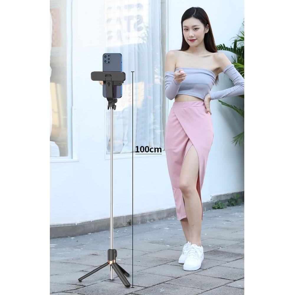 Selfie stick LED RING tripod + remote control black SSTR-20, 5903396150821 - Slika 5