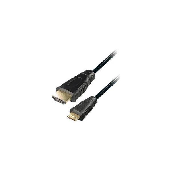 Transmedia HDMI-plug type A to Mini HDMI plug type C, 2m, C200-2EL