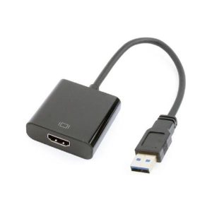 Gembird USB to HDMI display adapter, black, A-USB3-HDMI-02