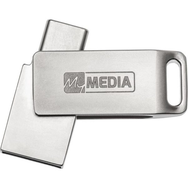 USB stick MyMedia 3.2 Gen1 #69268, 16 GB, Dual USB-A / USB-C, metalni - Slika 2