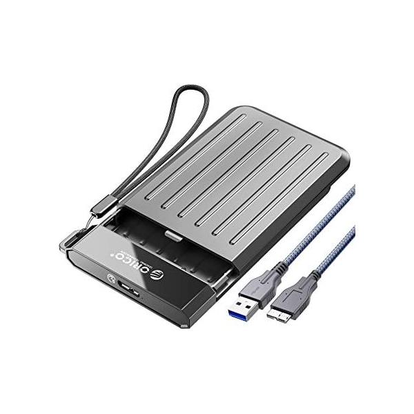Orico vanjsko kućište 2.5" SATA HDD/SSD, do 9.5 mm, tool free, USB3.1 Gen1, sivo (ORICO-M25C3-GY-EP)