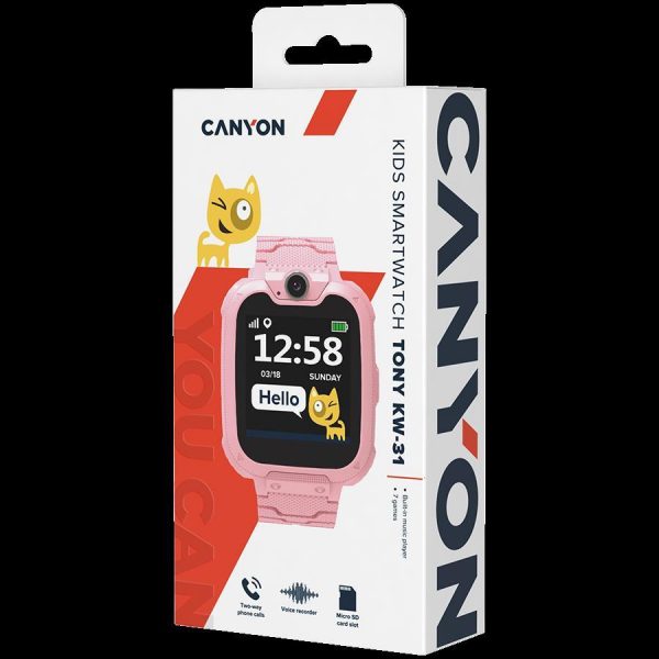 Kids smartwatch, CNE-KW31RR, 1.54 inch colorful screen, Camera 0.3MP, Mirco SIM card, 32+32MB, 7 games inside, 380mAh battery, iOS and android, CNE-KW31RR