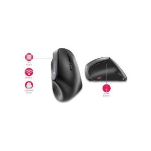 Cherry MW-4500 bežični ergonomski optički miš za dešnjake, crni, JW-4500