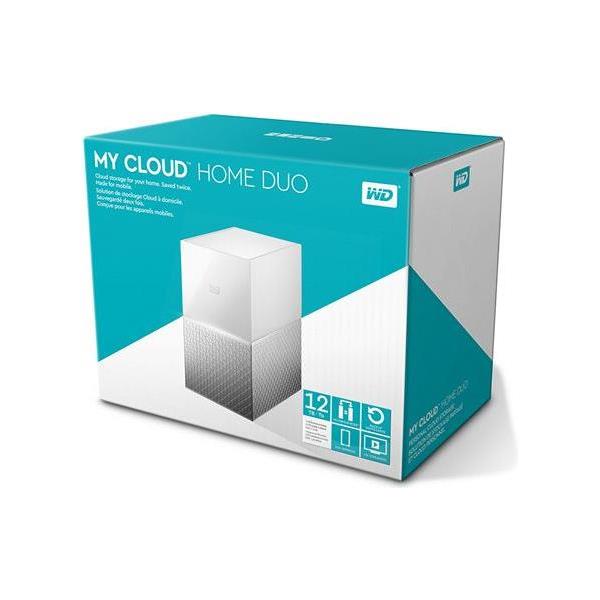 Vanjski Hard Disk WD My Cloud Home Duo 12TB 3,5", WDBMUT0120JWT-EESN