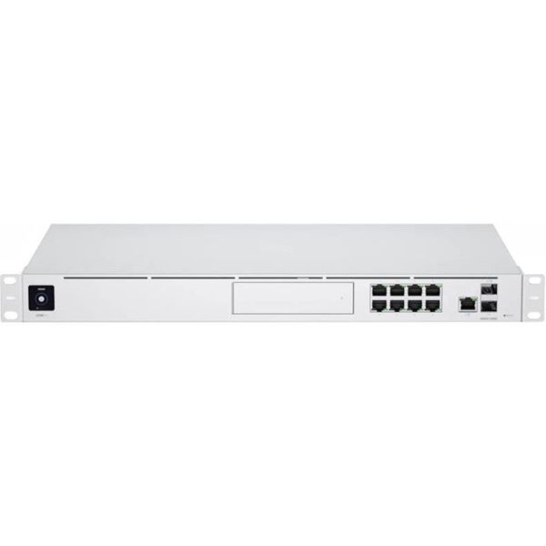 1U Rackmount 10Gbps UniFi Multi-Application System with 3.5" HDD Expansion and 8Port Switch, UDM-PRO-EU