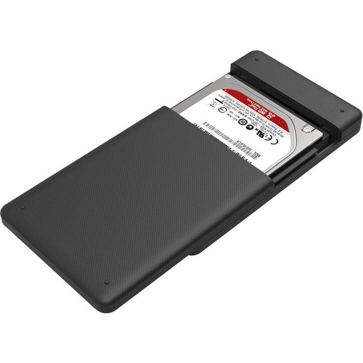 Orico vanjsko kućište 2.5" SATA HDD/SSD, do 9.5 mm, tool free, USB3.0, crno (ORICO-2577U3-BK-BP) - Slika 2