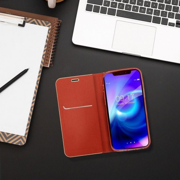 Torbica LUNA Book Gold for XIAOMI Redmi NOTE 10 5G / Poco M3 Pro / Poco M3 Pro 5G red - Slika 2
